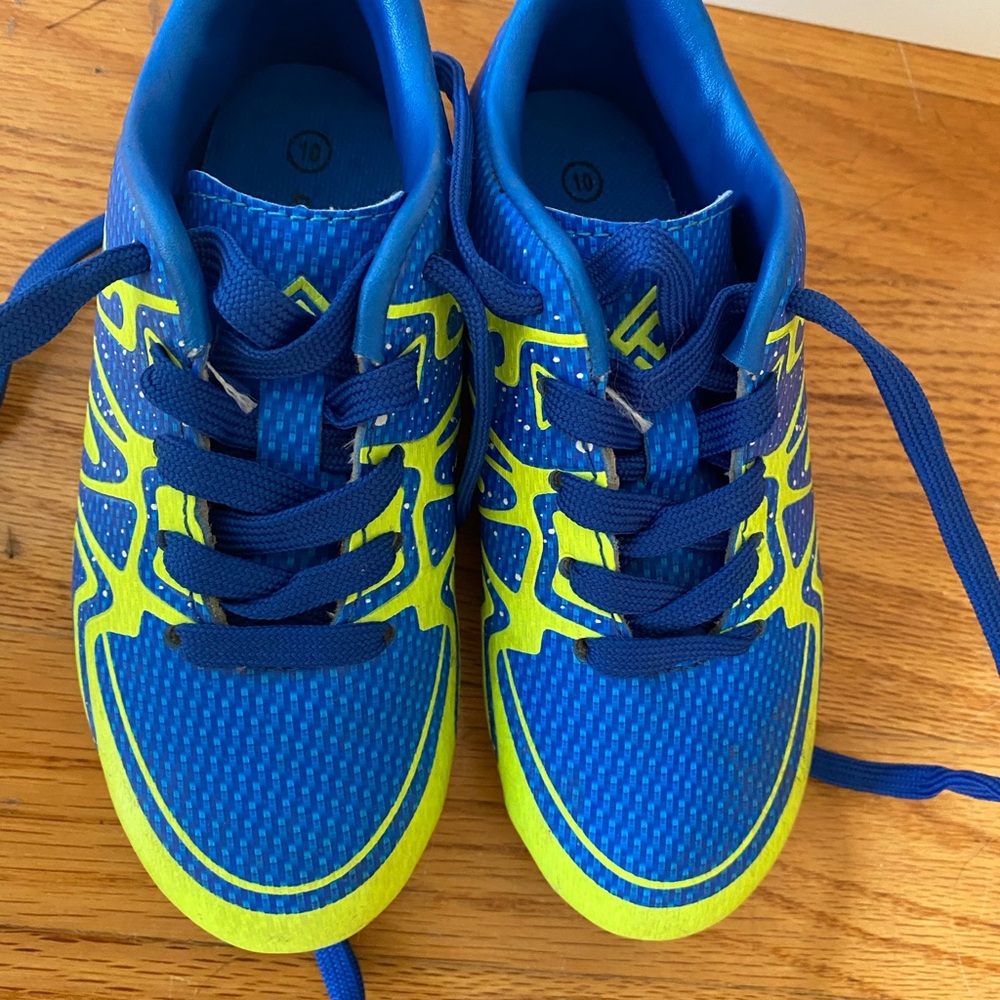 Dream Pairs Kids Blue and Neon Yellow Sneakers